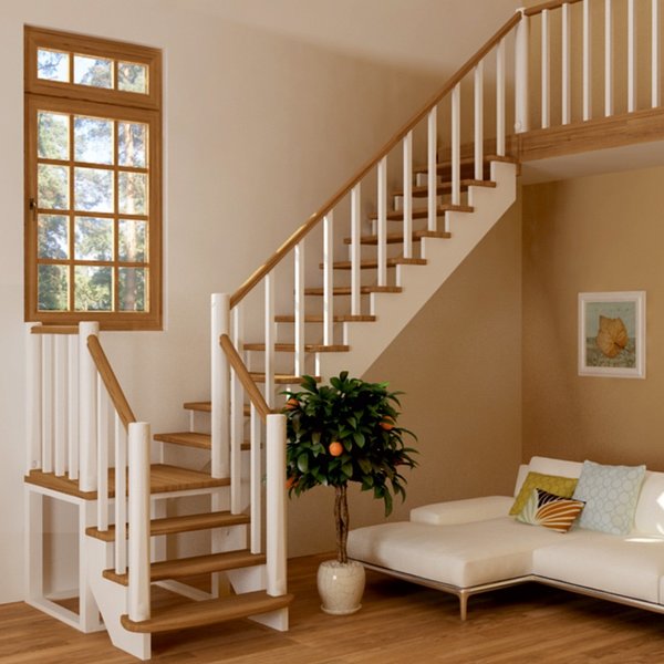 Выбор лестницы для деревянного дома