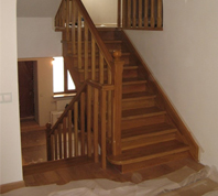 Комплект деревянных элементов лестницы для самостоятельной сборки